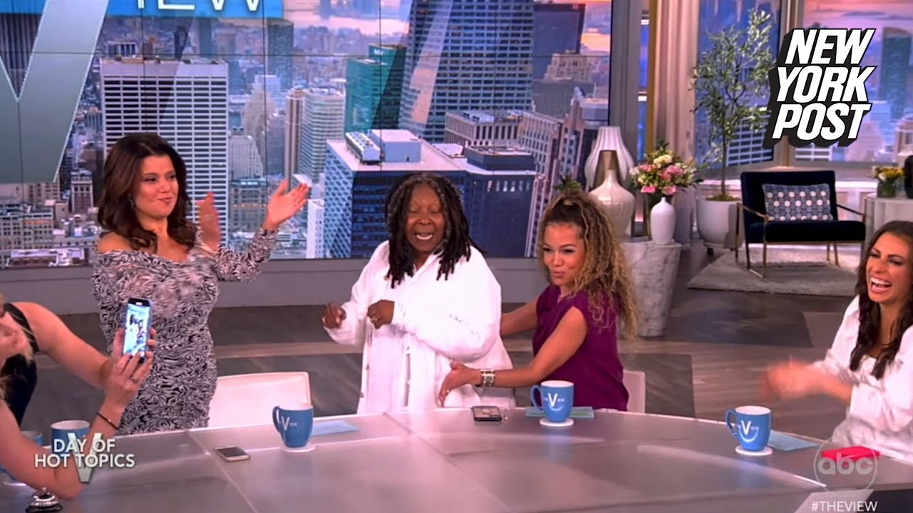 Whoopi Goldberg gives Sunny Hostin lap dance on ‘The View’: ‘My behind’s not that big’ | NY Post