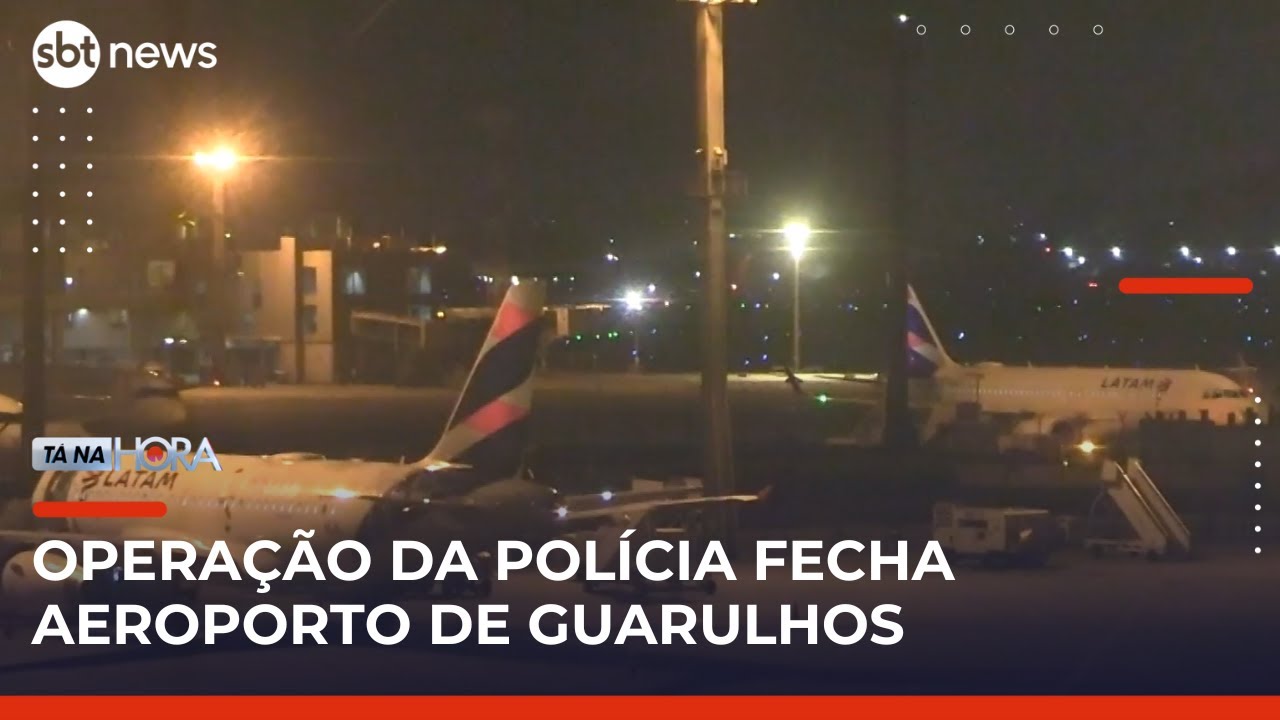 Operação da PM contra sequestro suspende voos no Aeroporto Internacional de Guarulhos | TanaHora