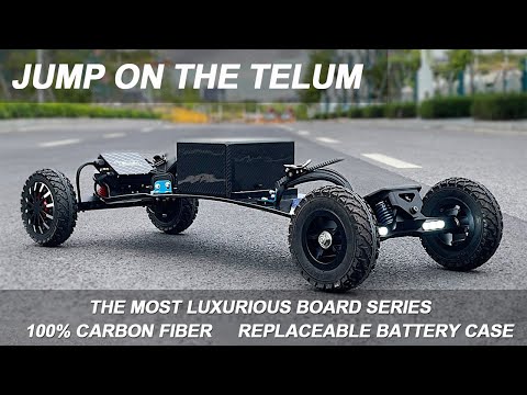 Jump on the Telum electric mountainboard - 100% carbon fiber deck - The Most Luxurious Board Series