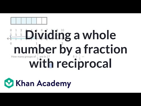 Dividing a whole number by a fraction with reciprocal