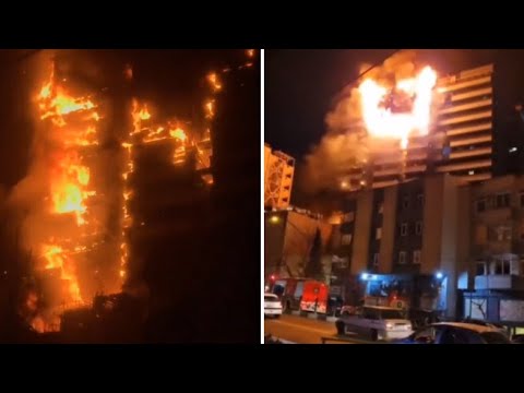 Maxi incendio all’ospedale Gandhi di Teheran, in Iran: l’edificio avvolto dalle fiamme | Il video