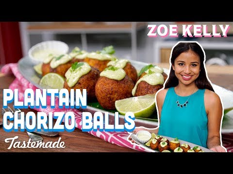 Plantain Chorizo Balls I Zoe Kelly