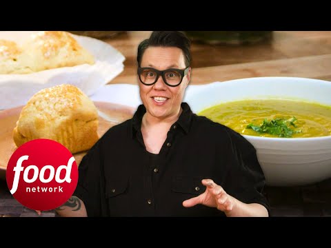 Gok Cooks A Delicious Spiced Lentil Soup & Baked Johnny Cakes | Gok Wan's Easy Asian