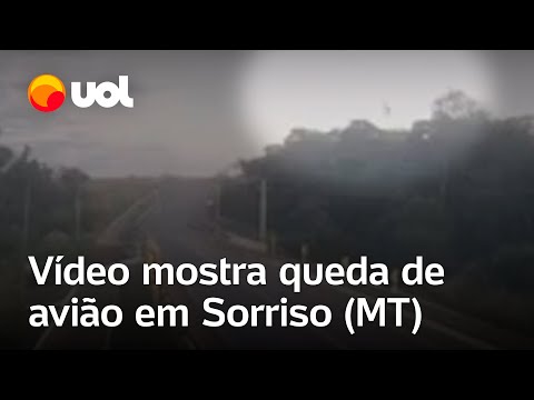 Vídeo mostra momento da queda de avião e explosão após o acidente em Sorriso (MT); veja