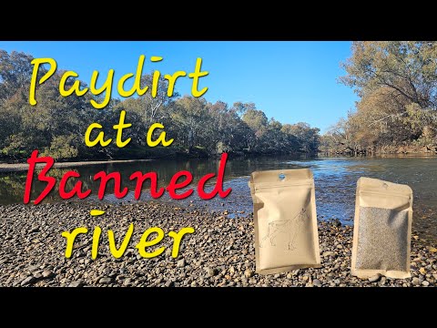 Vo-gus Prospecting slobber bag paydirt review on the Murray river.