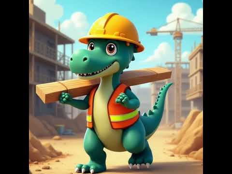 dinosaurus jadi kuli bangunan #shortvideos #ai #viralvideo #chatgpt #shortsyoutube