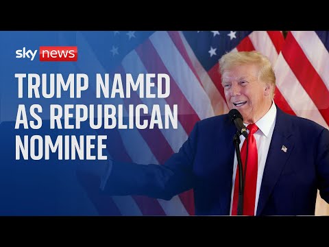 US election: Donald Trump formally named as Republican presidential nominee