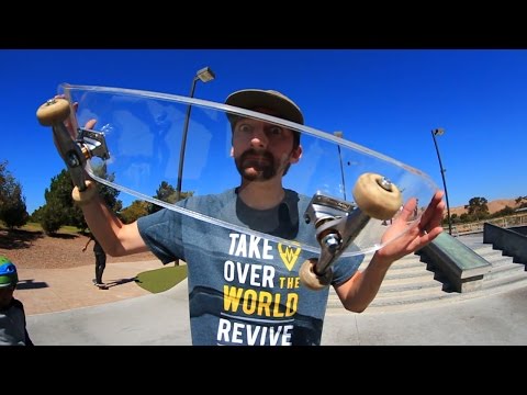 CRYSTAL CLEAR ACRYLIC SKATEBOARD | YOU MAKE IT WE SKATE IT EP 44 - UC9PgszLOAWhQC6orYejcJlw