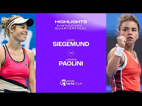 Laura Siegemund vs. Jasmine Paolini | 2023 Zhengzhou Quarterfinal | WTA Match Highlights