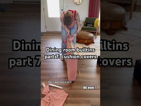 Dining room builtins part 7: cushion covers #diningroomdesign #orcat #sewingprojects #diy
