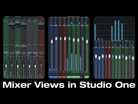 Change How the Mixer Looks in #StudioOne