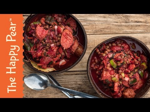 Easy Lentil Stew in 5 mins - vegan, quick and super tasty - veganuary