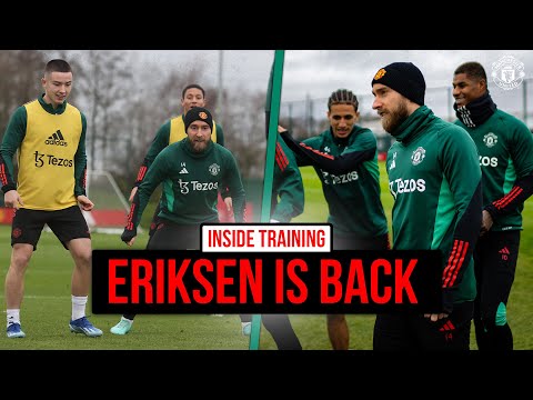 Eriksen Is Back In Training 🔙  | INSIDE TRAINING