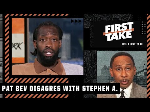 Pat Bev disagrees with Stephen A. over the Warriors matching up with the Celtics | First Take video clip
