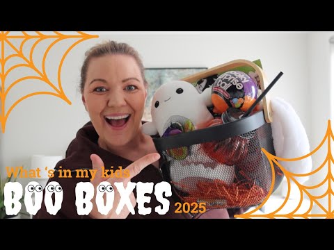 What I put in my kids BOO BOXES || BOO BASKETS on a budget! Halloween 2025