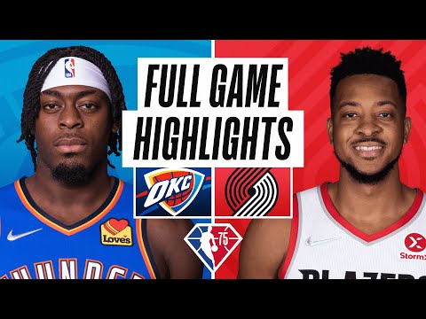 THUNDER at TRAIL BLAZERS | FULL GAME HIGHLIGHTS | February 4, 2022 video clip 