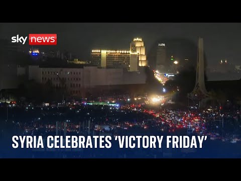 Syrians take to the streets after rebels call for celebrations