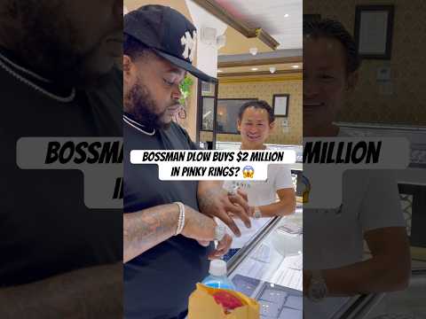 #BossmanDlow buys $2 million pinky rings? 😱 #hiphopculture #newartist #shorts