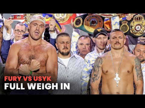 It’s on!! Tyson fury vs. Oleksandr usyk • undisputed weigh in & face off in saudi arabia