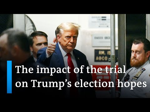 Trump arrives at courthouse ahead of hush money trial | DW News