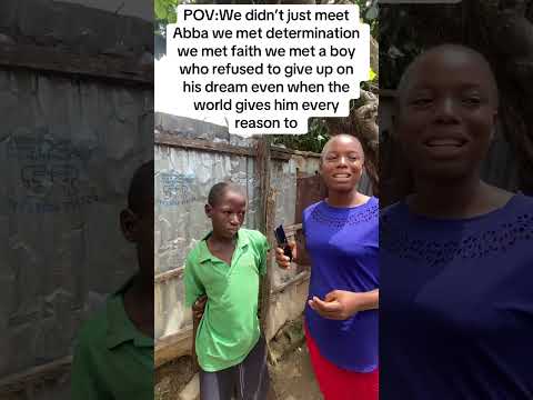 We met Abba — a 14-year-old boy with a heart full of dreams a #InspiringStory #NeverGiveUp #ngo