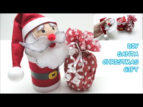 Recycled Crafts Ideas: DIY Santa Christmas Gifts |Plastic Bottles,  Felt| - Recycled Bottles Crafts - UCq93Ny0pV-HZlZwLah7yozw