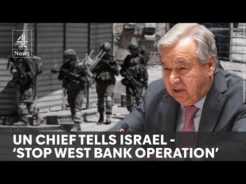 UN calls on Israel to stop military operations in West Bank