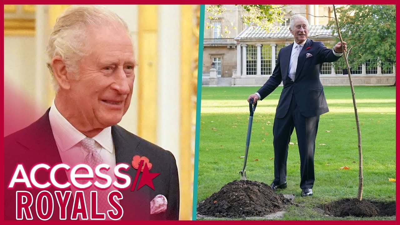 King Charles Plants Tree In Palace Garden For Cause In Honor Of Queen Elizabeth