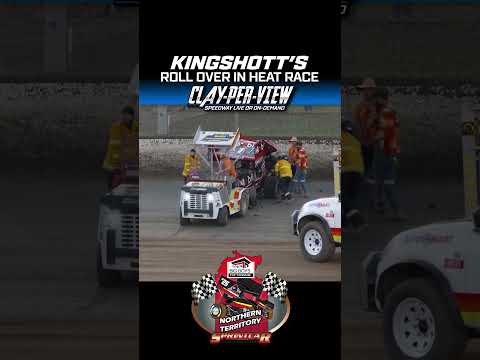 Kingshott Rolls in First Heat Race! #dirttrackracing - dirt track racing video image