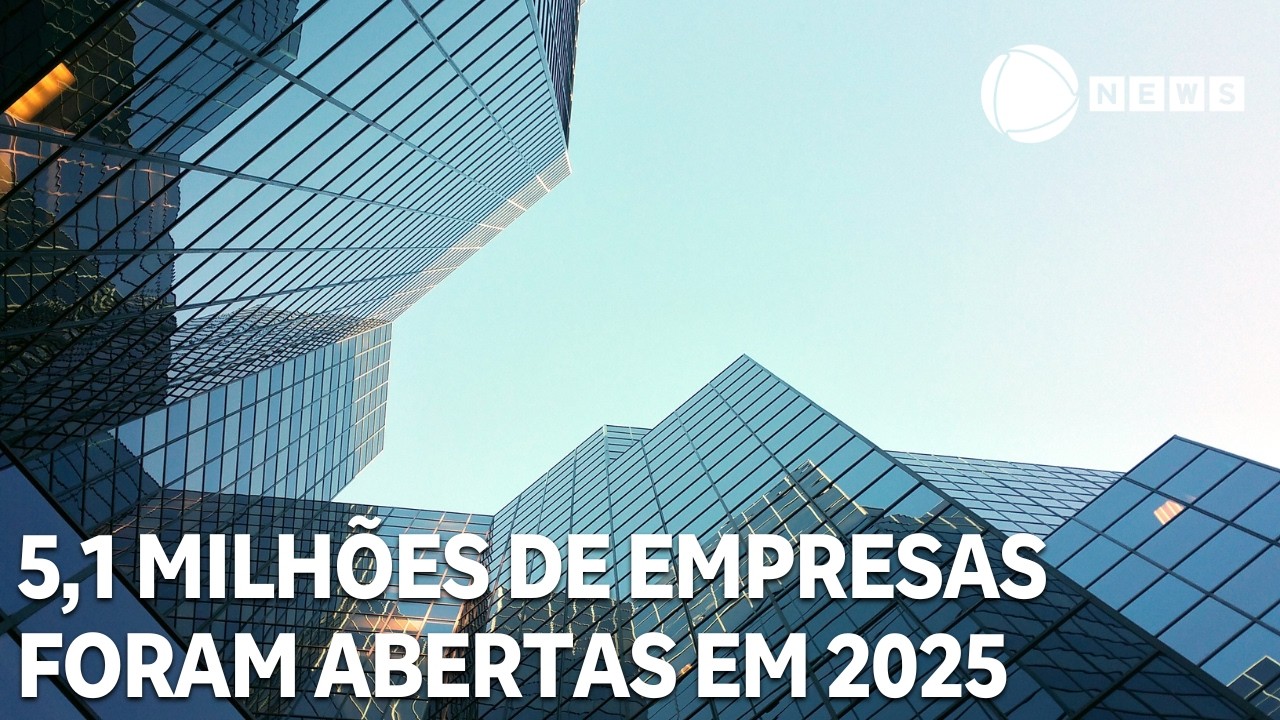 5,1 milhões de empresas foram abertas em 2025