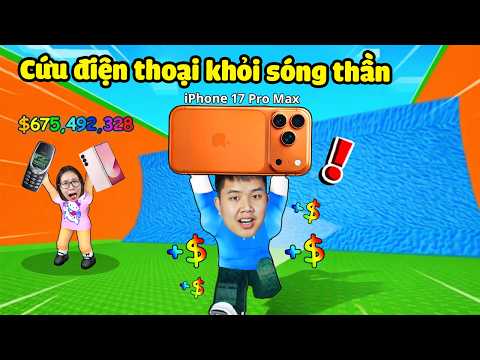 Giải cứu nhặt điện thoại xịn đắt tiền thoát khỏi sóng thần để bán kiếm tiền ! bqThanh Giàu Ốc Nghèo