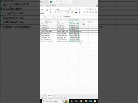 ✅ TRIM, UPPER, LOWER, PROPER in Excel 🔥