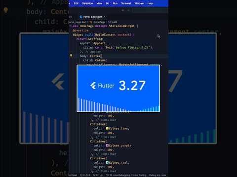 Flutter 3.27 is Here with Spacing in Row and Column 🔥