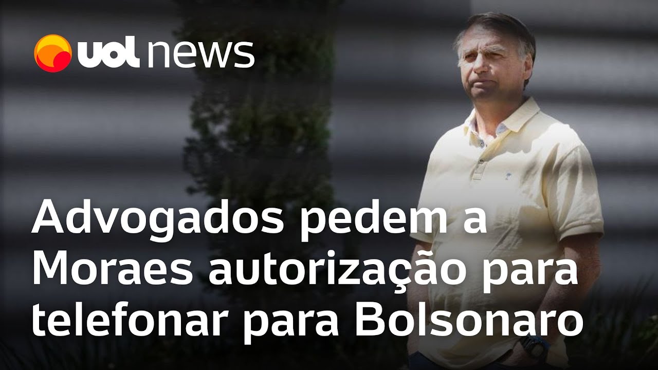 Advogados pedem a Moraes autorização para falar com Bolsonaro por telefone
