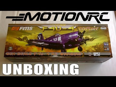 MotionRC / FMS F4U CORSAIR 1700mm Unboxing In HD Part 1 of 3 - UCdnuf9CA6I-2wAcC90xODrQ