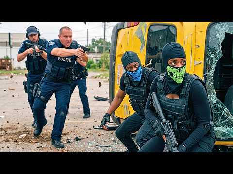 A HIGH-OCTANE CRIME ACTION: a police officer hunts down his own brother's gang in Lagos in 4K