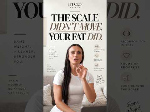 THE SCALE DIDN'T MOVE. YOUR FAT DID.