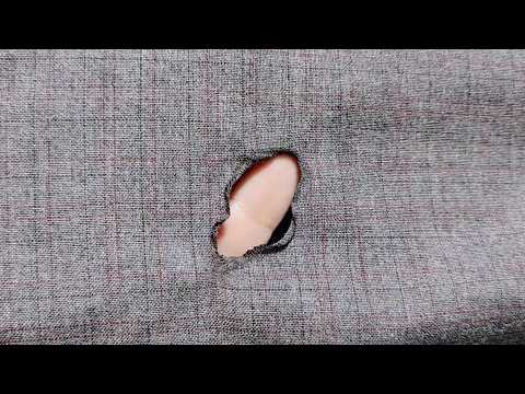 Watch how I professionally concealed a large burn on my clothes without leaving any trace.