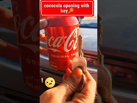 Struggling to open COCOCOLA can😔 atlast ended up opening with key🔑🤓 #shorts