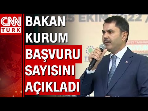 Çevre ve Şehircilik Bakanı Murat Kurum, sosyal konut projesi temel atma töreninde konuştu