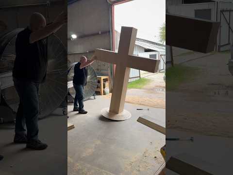 Using our gifts God has blessed our company with to provide a prefab cross for a local church. 🙏