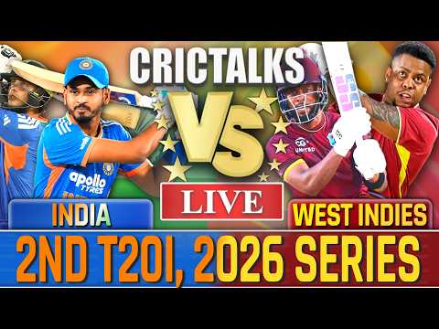 Live: IND vs WI, 2ND T20I, 2026 Series, Live match Today, Live Cricket Score, Commentary 7 Over
