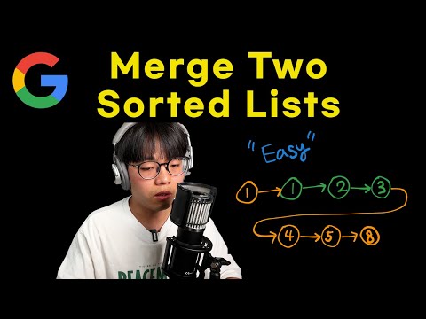 Merge Two Sorted Lists | Leetcode 21 | 난이도 Easy | 구글 기출 문제