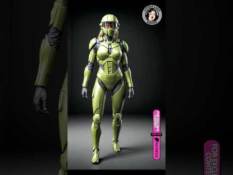Female halo master chief tribute vol.3 VIDEO SLIDESHOW #shorts