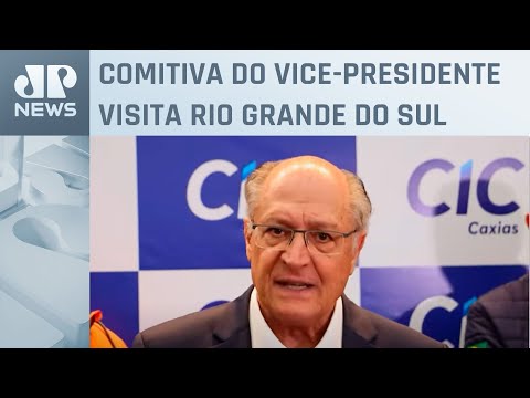 Alckmin promete pacote de recursos para empresas no RS