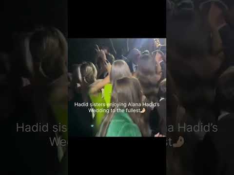 Hadid sisters enjoying alana hadid’s wedding #bellahadid #gigihadid