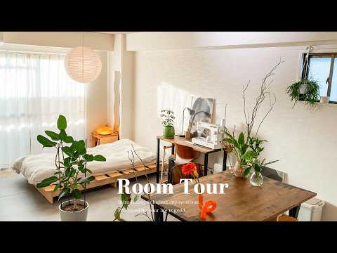 【ルームツアー】観葉植物と丁寧に暮らす、和モダンなお部屋｜1人暮らし｜1R | IKEA｜Room tour