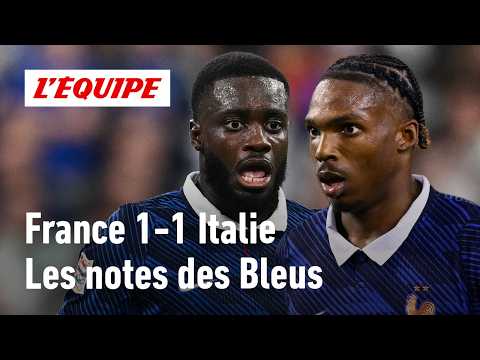 Les <strong>notes</strong> des Bleus