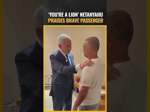 Netanyahu Praises Hero Who Stopped Mid-Air Flight Attack #dubaiflightupdate #viral