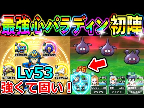 ドラクエウォーク 攻防最強心セットのパラディンでダークスライムLv30に初陣！【DQW実況】